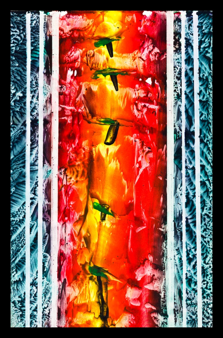 Wax painting - Tulips